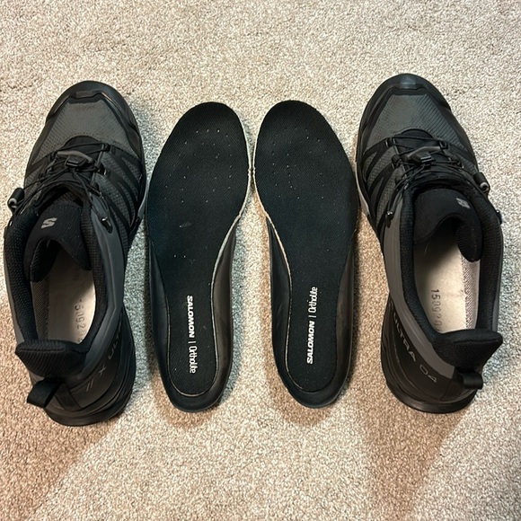 SALOMON X Ultra 4 GTX Hiking/Running Shoes, Black/Magnet, Size 12, Style 413851 - Picture 14 of 15